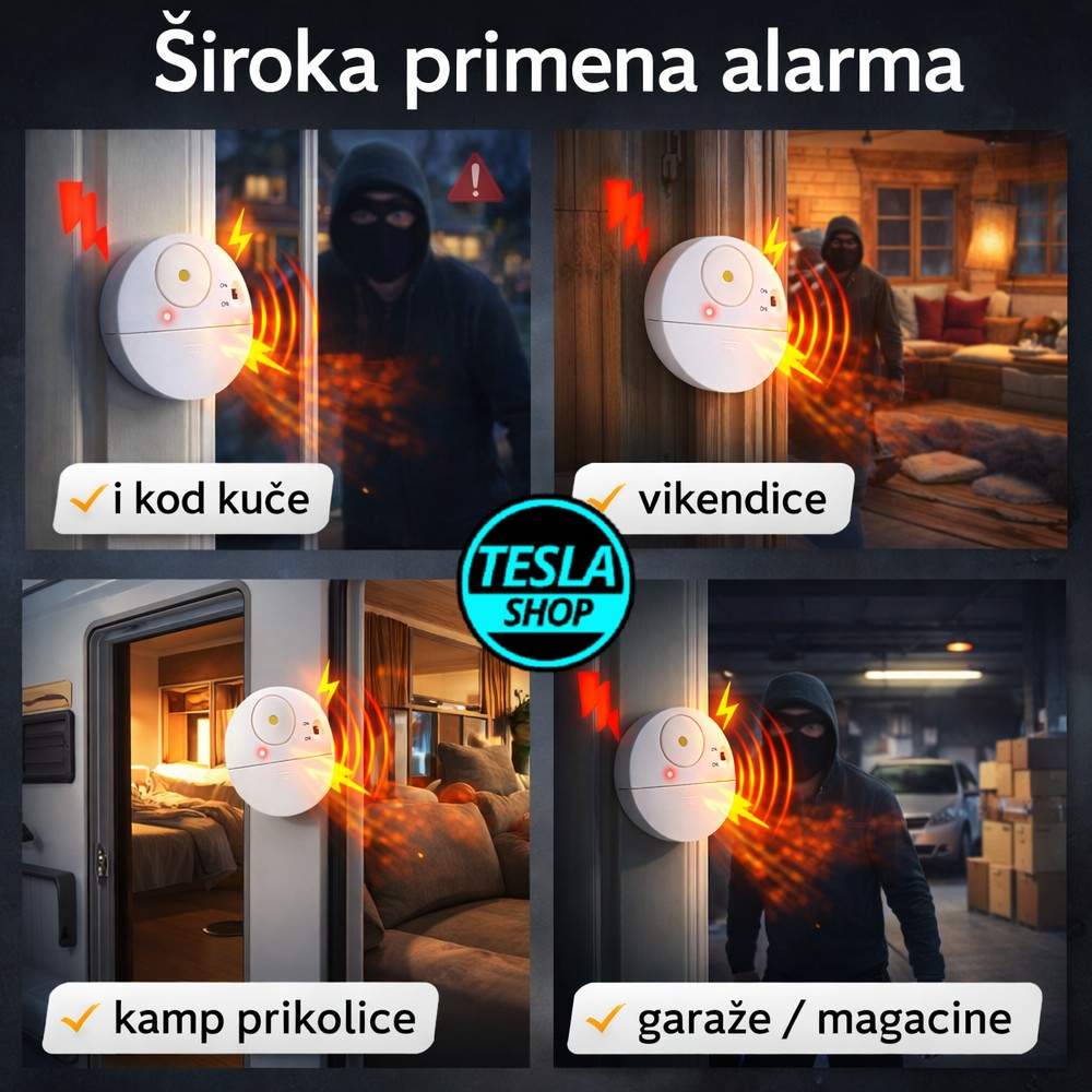 Alarm sa senzorom pokreta – za prozor, vrata i zaštitu kuće