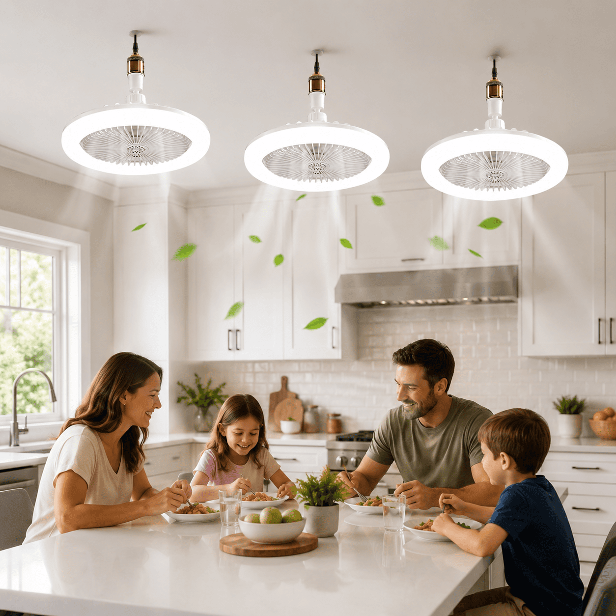 3u1 ventilator plafonjera i led sijalica 36w