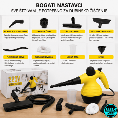 Ručni parni čistač – za dezinfekciju i čišćenje bez hemikalija
