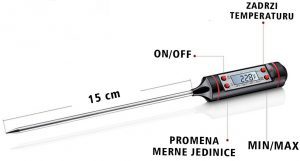 Digitalni termometar za meso i tečnosti