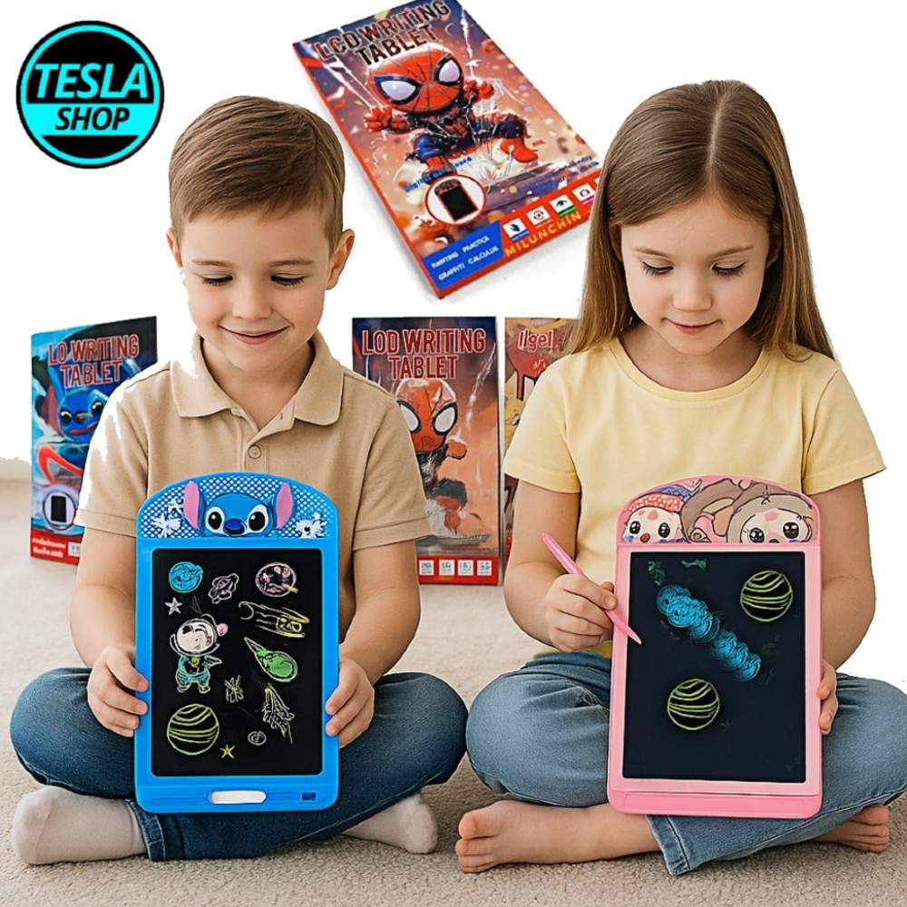 LCD Tablet Piši–Briši za decu – Spiderman / Labubu / Stitch – edukativna digitalna tabla