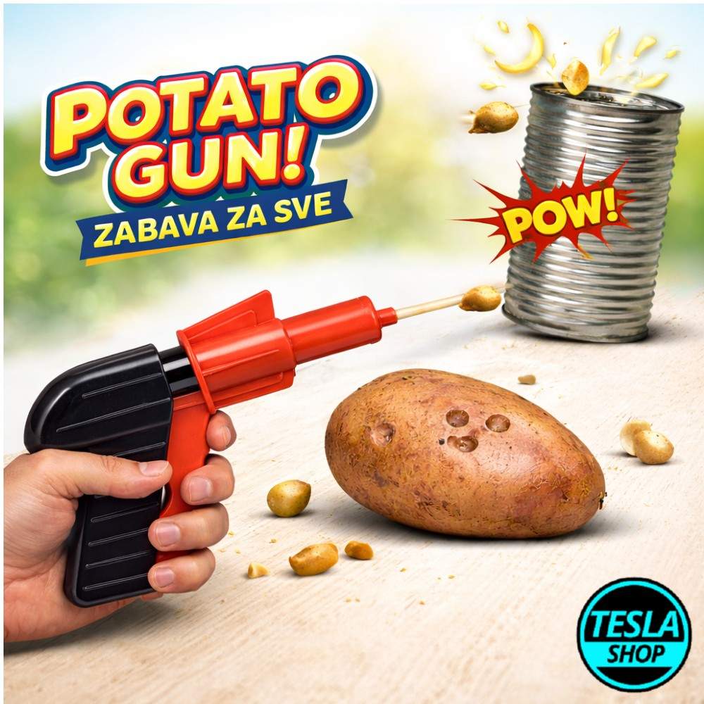 Dečiji pištolj na krompir – zabavna i bezbedna igračka (Potato Gun)