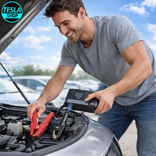 Višenamenski Auto Starter sa Punjačem, Svetlom i SOS Funkcijom