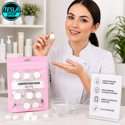 Kompresovane maske za lice u tabletama – 20 komada