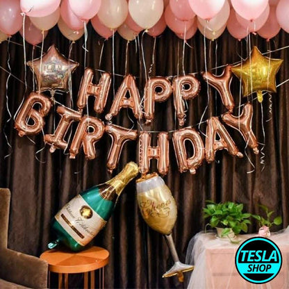 Happy Birthday Metalik baloni za rođendanske dekoracije