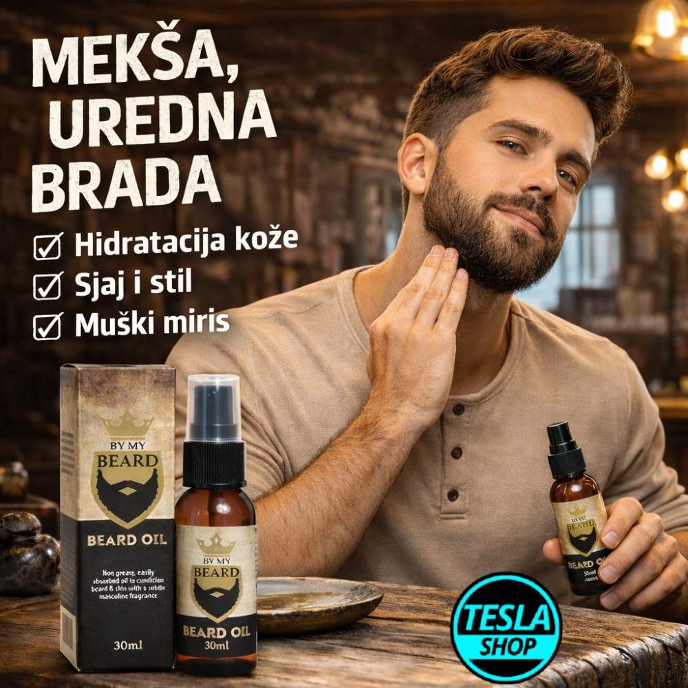 By My Beard ulje za bradu 30ml – hidratacija, sjaj i mekša brada bez iritacije