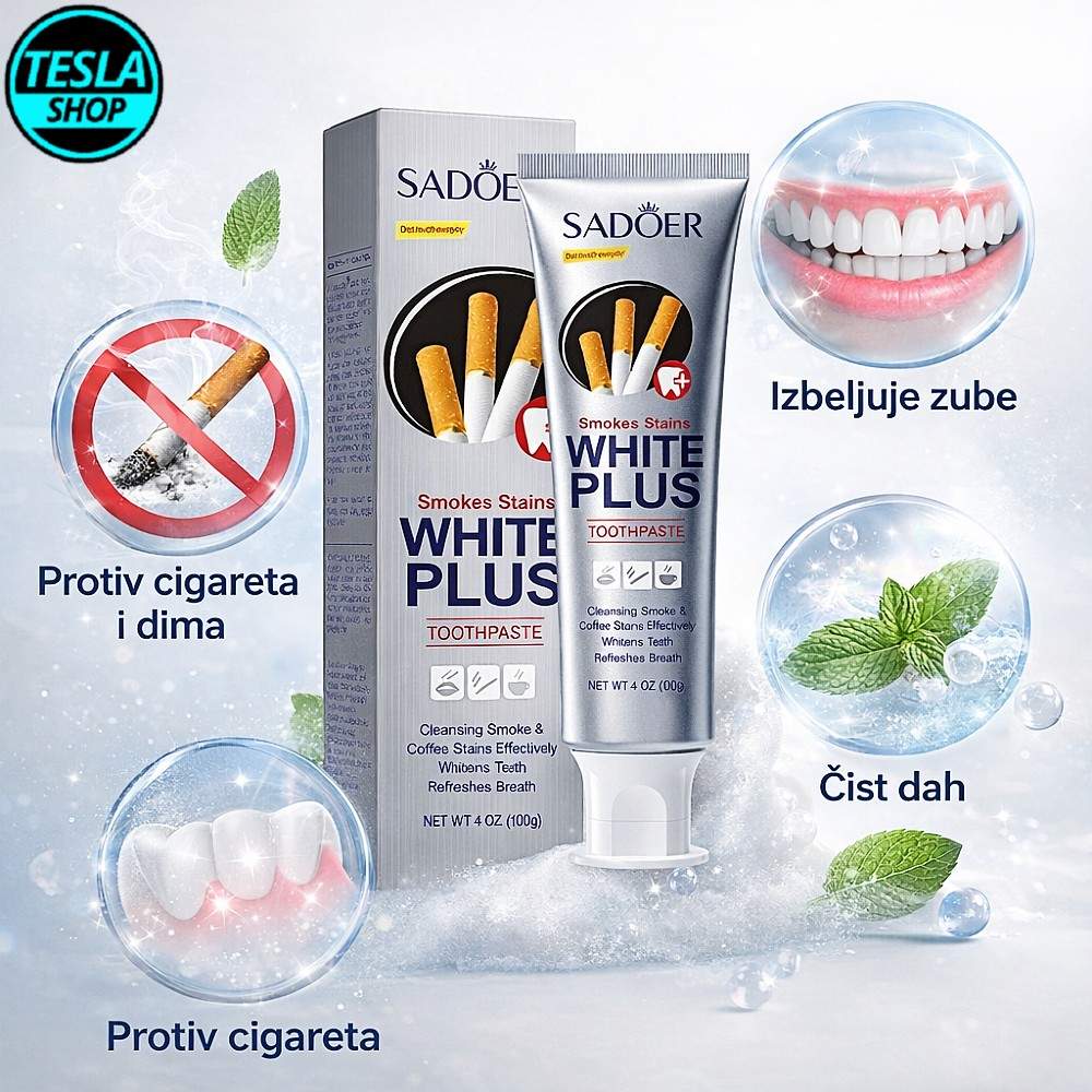 Pasta za izbeljivanje zuba za pušače – protiv fleka i mirisa cigareta