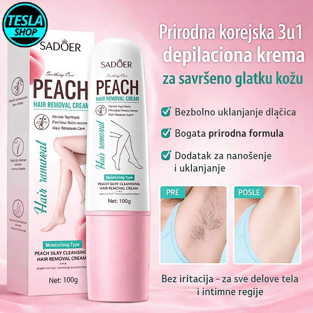 Prirodna korejska 3u1 depilaciona krema za savršeno glatku kožu