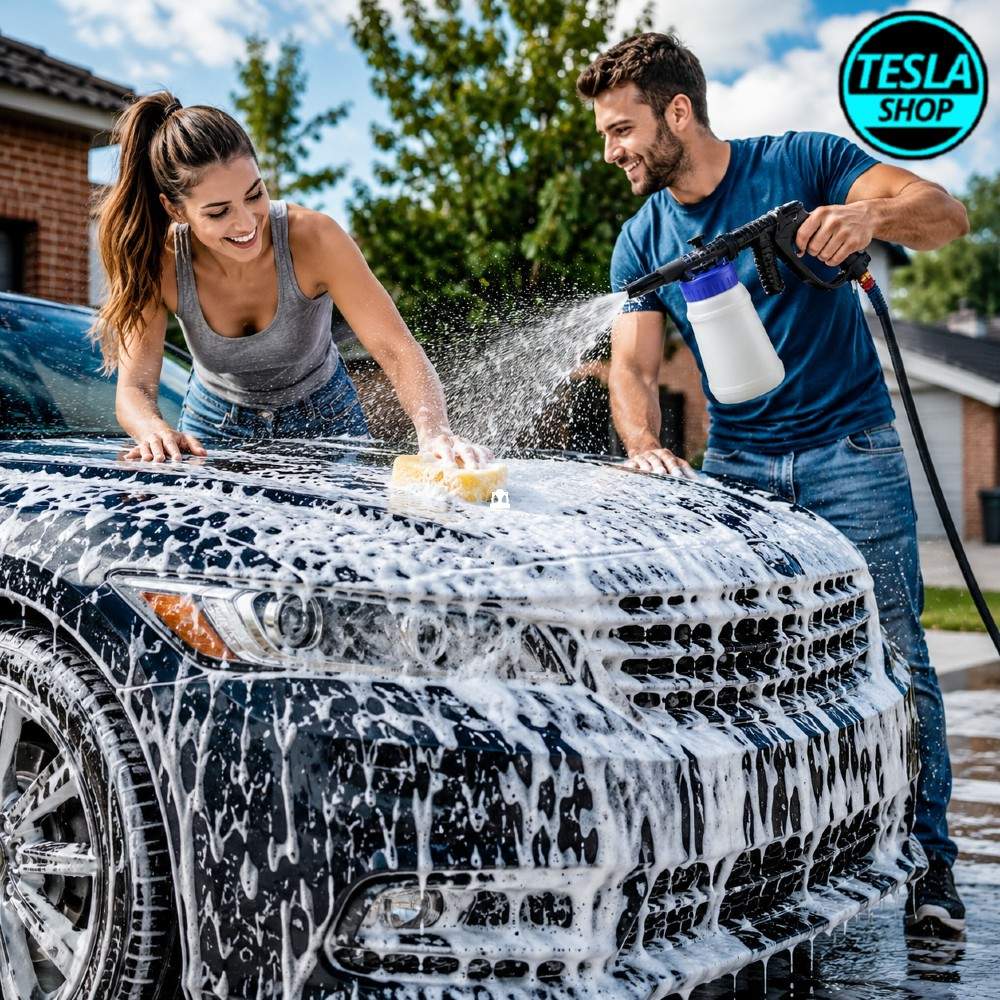 Pištolj za pranje automobila sa rezervoarom za penu – brzo i efikasno pranje bez muke