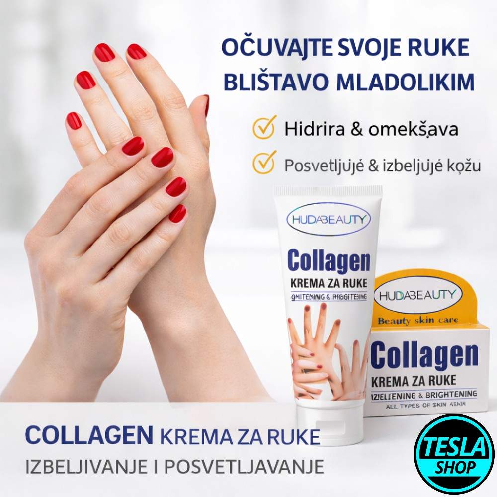 Kolagen krema za ruke sa hijaluronskom kiselinom – intenzivna nega, hidratacija i glatka koža