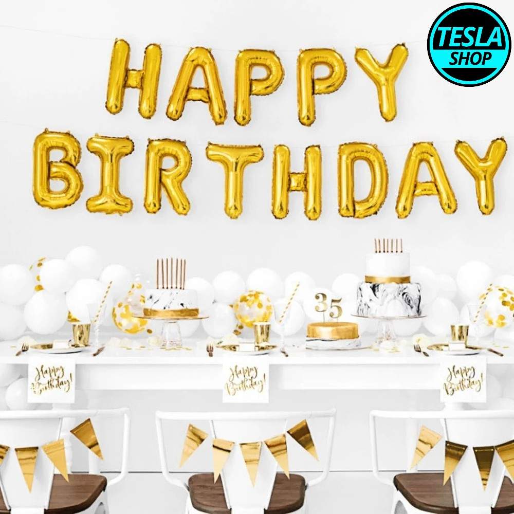 Happy Birthday Metalik baloni za rođendanske dekoracije